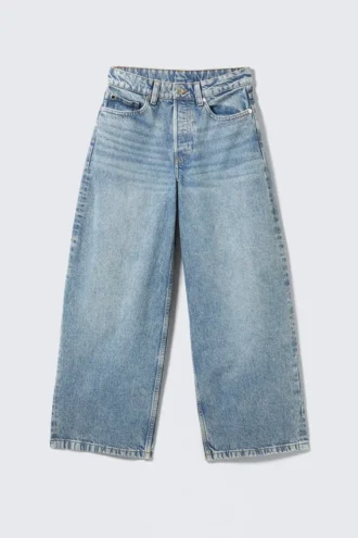 Peggy Low Waist Loose Baggy Leg Jeans – Mid Blue – Medium Blue Peggy Low Waist Loose Baggy Leg Jeans – Mid Blue – Medium Blue