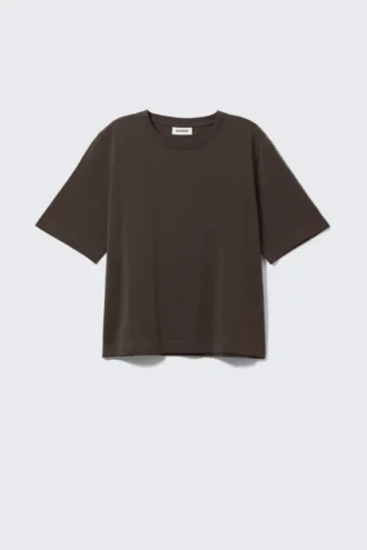Perfect Boxy T-Shirt – Dark Brown