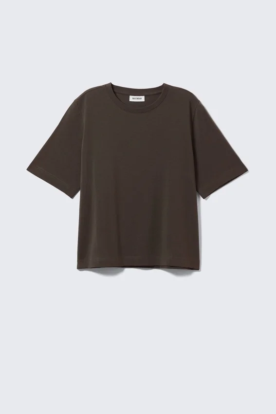 Perfect Boxy T-Shirt – Dark Brown Perfect Boxy T-Shirt – Dark Brown