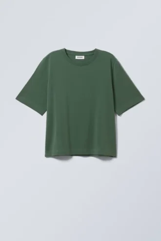 Perfect Boxy T-Shirt – Dark Green