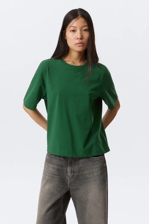 Perfect Boxy T-Shirt – Dark Green Perfect Boxy T-Shirt – Dark Green