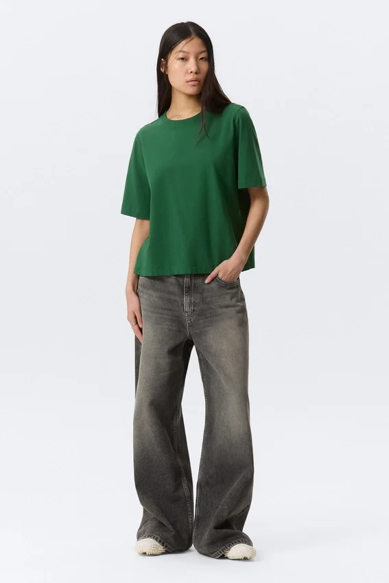 Perfect Boxy T-Shirt – Dark Green Perfect Boxy T-Shirt – Dark Green