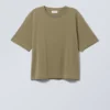 Perfect Boxy T-Shirt – Khaki Green Perfect Boxy T-Shirt – Khaki Green