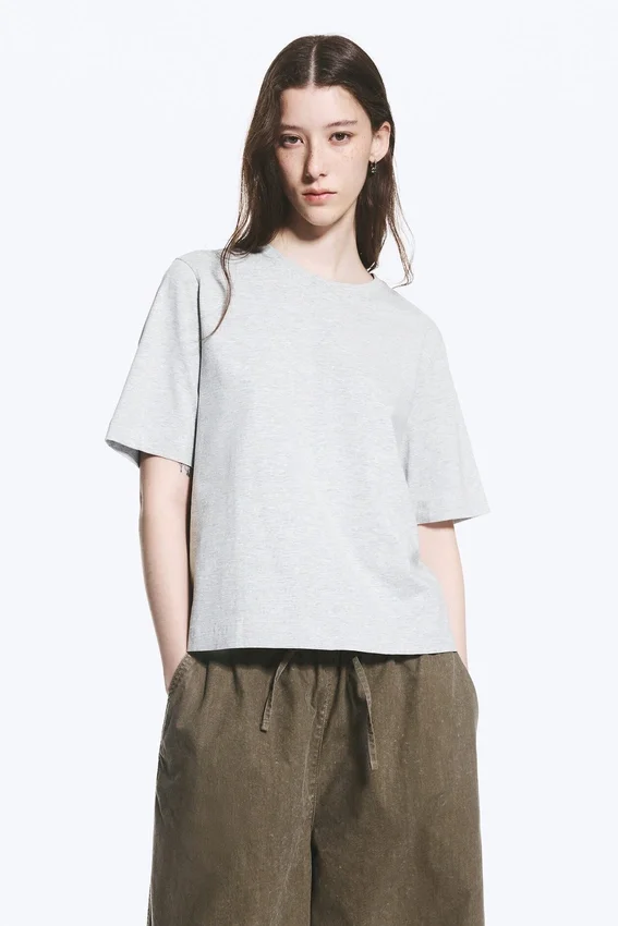 Perfect Boxy T-Shirt – Light Grey Perfect Boxy T-Shirt – Light Grey