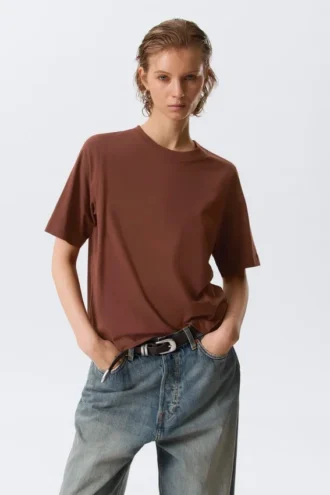 Perfect Boxy T-Shirt – Rusty Brown