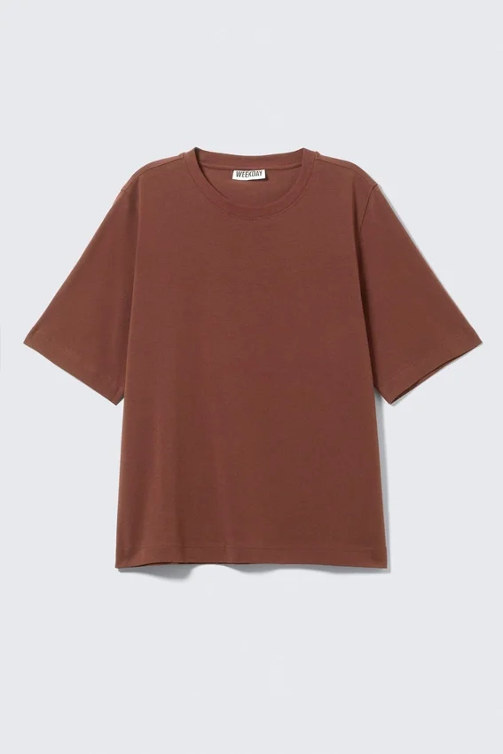 Perfect Boxy T-Shirt – Rusty Brown Perfect Boxy T-Shirt – Rusty Brown