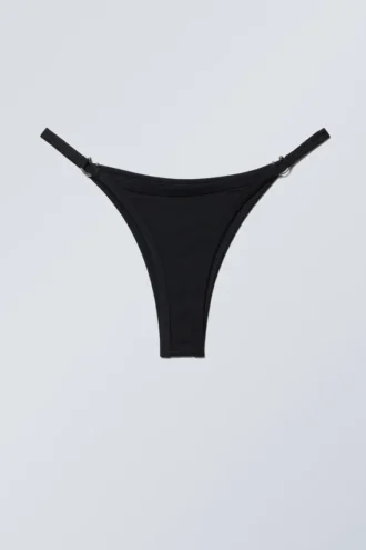 Pierced Bikini Bottoms – Black