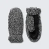 Pile Mittens – Dark Grey Melange Pile Mittens – Dark Grey Melange
