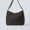 Piped Shoulder Bag – Dark Brown Piped Shoulder Bag – Dark Brown