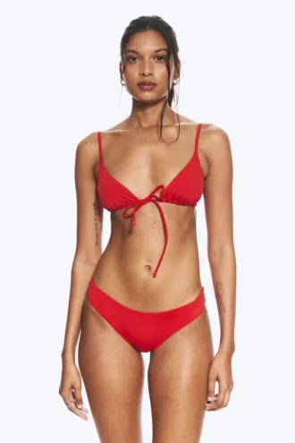Plain Bikini Bottoms – Bright Red