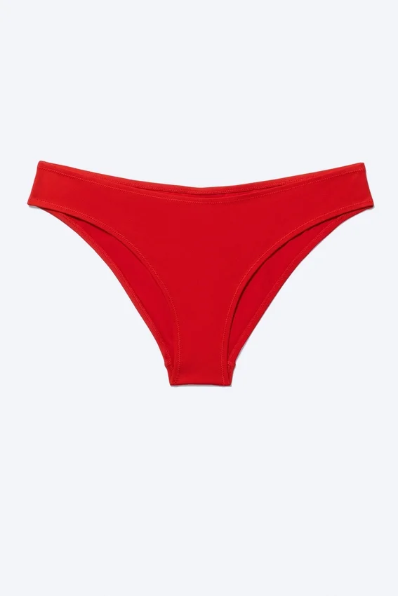 Plain Bikini Bottoms – Bright Red Plain Bikini Bottoms – Bright Red