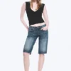 Planet Slim Low Rise Denim Shorts – Blue Hymn – Medium Blue Planet Slim Low Rise Denim Shorts – Blue Hymn – Medium Blue