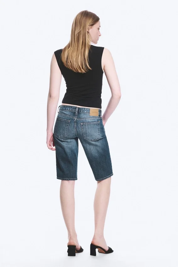 Planet Slim Low Rise Denim Shorts – Blue Hymn – Medium Blue Planet Slim Low Rise Denim Shorts – Blue Hymn – Medium Blue