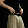 Pleated Loose Fit Wide Leg Trousers – Beige Pleated Loose Fit Wide Leg Trousers – Beige