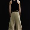 Pleated Loose Fit Wide Leg Trousers – Beige Pleated Loose Fit Wide Leg Trousers – Beige
