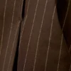 Pleated Mini Suiting Skirt – Striped Dark Brown Pleated Mini Suiting Skirt – Striped Dark Brown