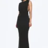 Pleated Sleeveless Maxi Dress – Black Pleated Sleeveless Maxi Dress – Black