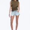 Pleated Tank Top – Dark Mole Pleated Tank Top – Dark Mole