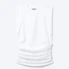 Pleated Tank Top – White Pleated Tank Top – White