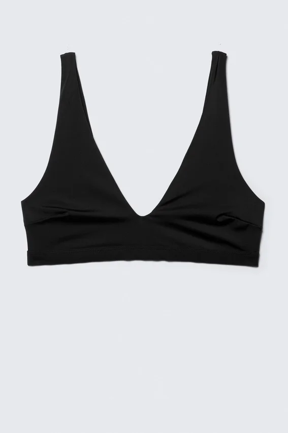 Plunge Pull-On Bikini Top – Black Plunge Pull-On Bikini Top – Black