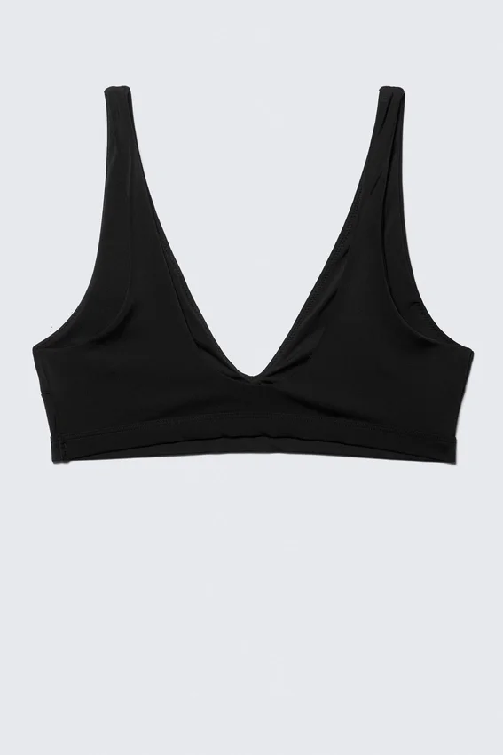 Plunge Pull-On Bikini Top – Black Plunge Pull-On Bikini Top – Black