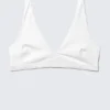 Plunge Pull-On Bikini Top – White Plunge Pull-On Bikini Top – White