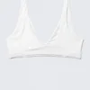 Plunge Pull-On Bikini Top – White Plunge Pull-On Bikini Top – White