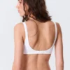 Plunge Rib Soft Bra – White Plunge Rib Soft Bra – White