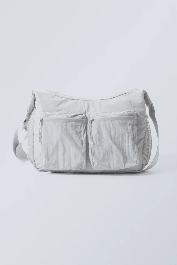 Pocket Crossbody Bag – Light Dusty Grey Pocket Crossbody Bag – Light Dusty Grey