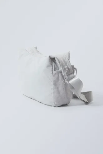 Pocket Crossbody Bag – Light Dusty Grey