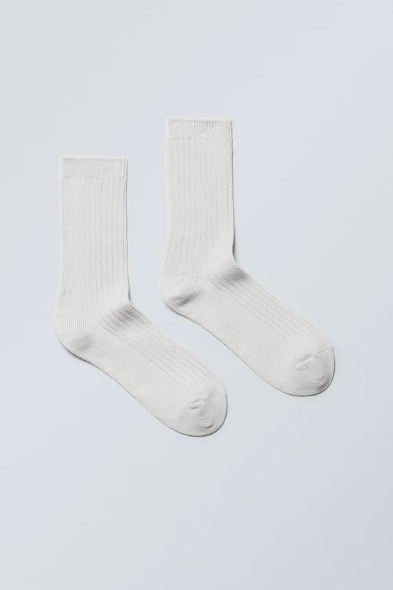 Pond Ribbed Socks – Light Mole Pond Ribbed Socks – Light Mole