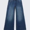 Poser Regular Waist Loose Wide Jeans – Blue Web – Medium Blue | Cheap Monday Gb Poser Regular Waist Loose Wide Jeans – Blue Web – Medium Blue | Cheap Monday Gb