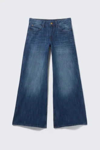 Poser Regular Waist Loose Wide Jeans – Blue Web – Medium Blue | Cheap Monday Gb Poser Regular Waist Loose Wide Jeans – Blue Web – Medium Blue | Cheap Monday Gb