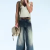 Poser Regular Waist Loose Wide Jeans – Canyon Blue – Dark Blue | Cheap Monday Gb Poser Regular Waist Loose Wide Jeans – Canyon Blue – Dark Blue | Cheap Monday Gb