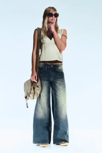 Poser Regular Waist Loose Wide Jeans – Canyon Blue – Dark Blue | Cheap Monday Gb Poser Regular Waist Loose Wide Jeans – Canyon Blue – Dark Blue | Cheap Monday Gb