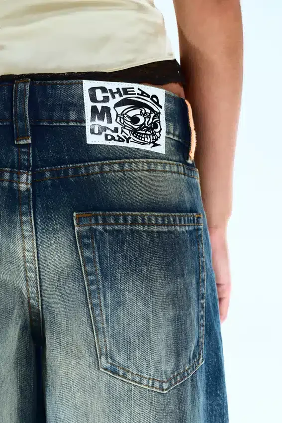 Poser Regular Waist Loose Wide Jeans – Canyon Blue – Dark Blue | Cheap Monday Gb Poser Regular Waist Loose Wide Jeans – Canyon Blue – Dark Blue | Cheap Monday Gb