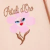 Printed Boxy T-Shirt – Light Orange – Pink Flower Printed Boxy T-Shirt – Light Orange – Pink Flower