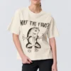 Printed Boxy T-Shirt – Off-White – What the Frog? Printed Boxy T-Shirt – Off-White – What the Frog?