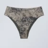 Printed High Rise Brazilian Bikini Bottoms – Dark Mole – Scribble Printed High Rise Brazilian Bikini Bottoms – Dark Mole – Scribble