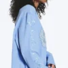 Printed Long-Sleeved Cotton T-Shirt – Medium Blue – Swan Printed Long-Sleeved Cotton T-Shirt – Medium Blue – Swan