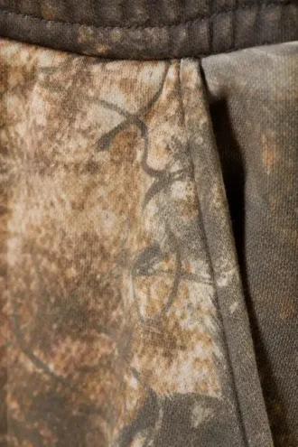 Printed Loose Fit Sweatpants – Khaki – Woodland