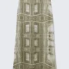 Printed Low Rise Maxi Skirt – Khaki Green – Baroque Collage