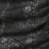 Printed Open-Back Halterneck Top – Black – Denim Print Printed Open-Back Halterneck Top – Black – Denim Print