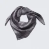 Printed Square Scarf – Black Printed Square Scarf – Black