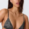 Printed Triangle Bikini Top – Printed Dark Grey Printed Triangle Bikini Top – Printed Dark Grey