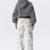 Printed Wide-Leg Pull-On Trousers – White – Camo Printed Wide-Leg Pull-On Trousers – White – Camo