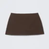 Pull-On Mini Skort – Dark Brown Pull-On Mini Skort – Dark Brown