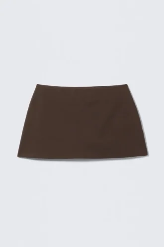 Pull-On Mini Skort – Dark Brown