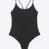 Racer Back Swimsuit – Black Racer Back Swimsuit – Black