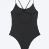 Racer Back Swimsuit – Black Racer Back Swimsuit – Black